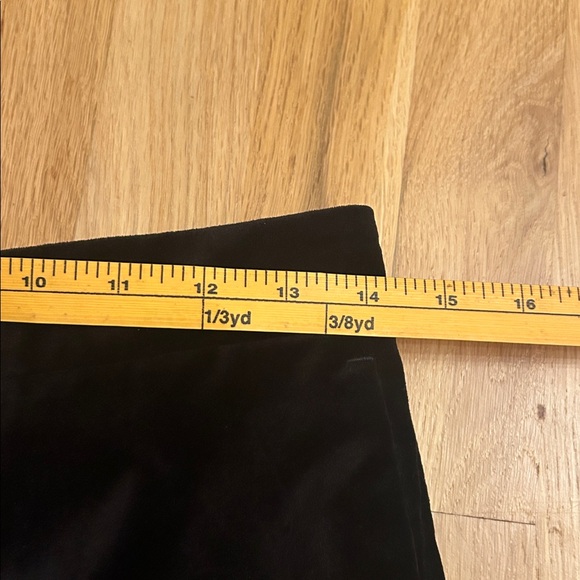Ann Taylor Velvet Black Pants Pockets Piping Size 4P - Picture 5 of 13